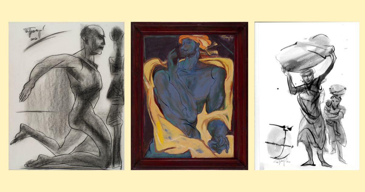 Jatin Das’s timeless human figures tell few stories but express powerful emotions